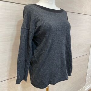 Women's Charcoal Gray Low Back Sweater